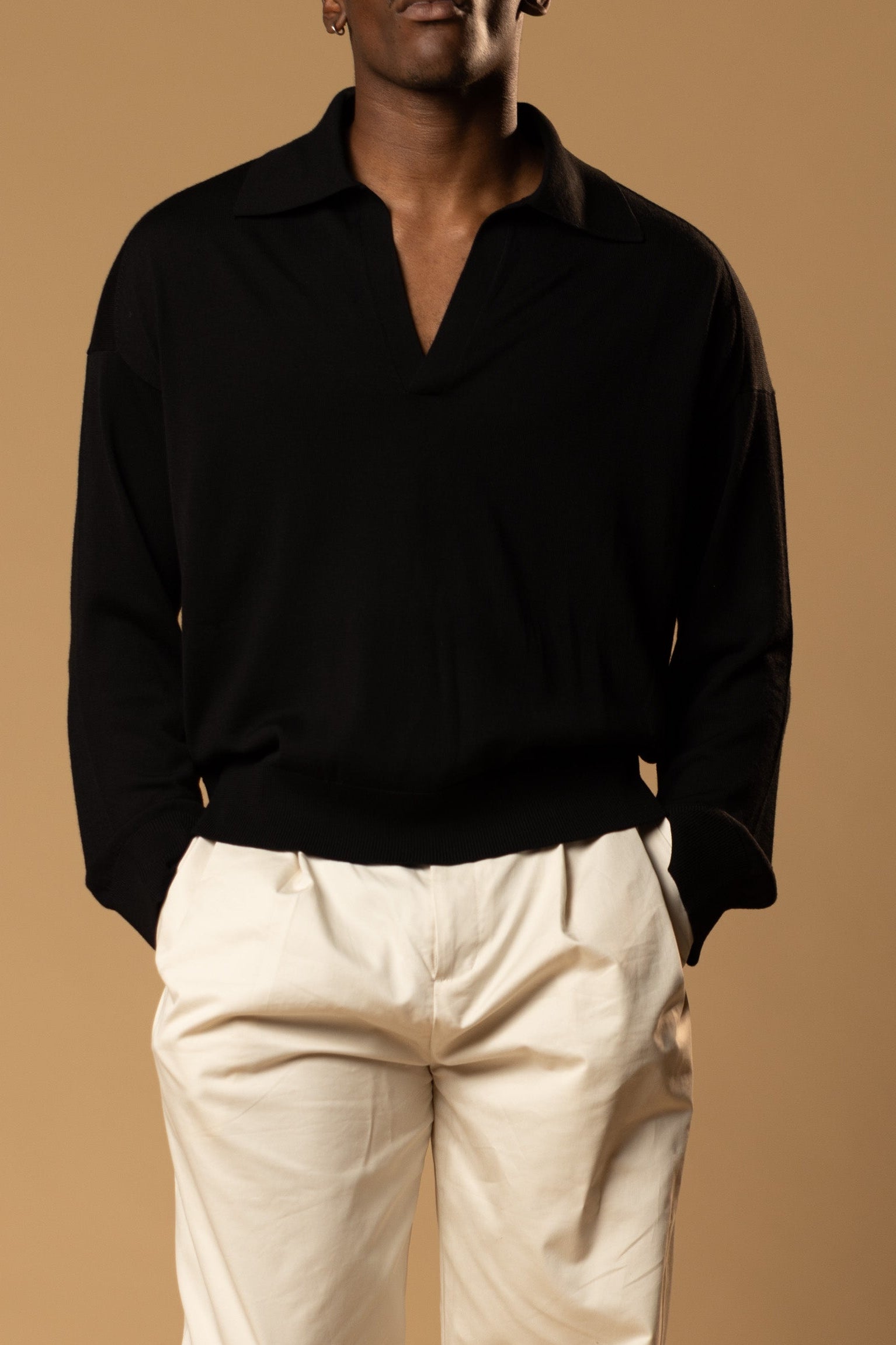 Sink Luxe Merino Wool Long Sleeve in Black