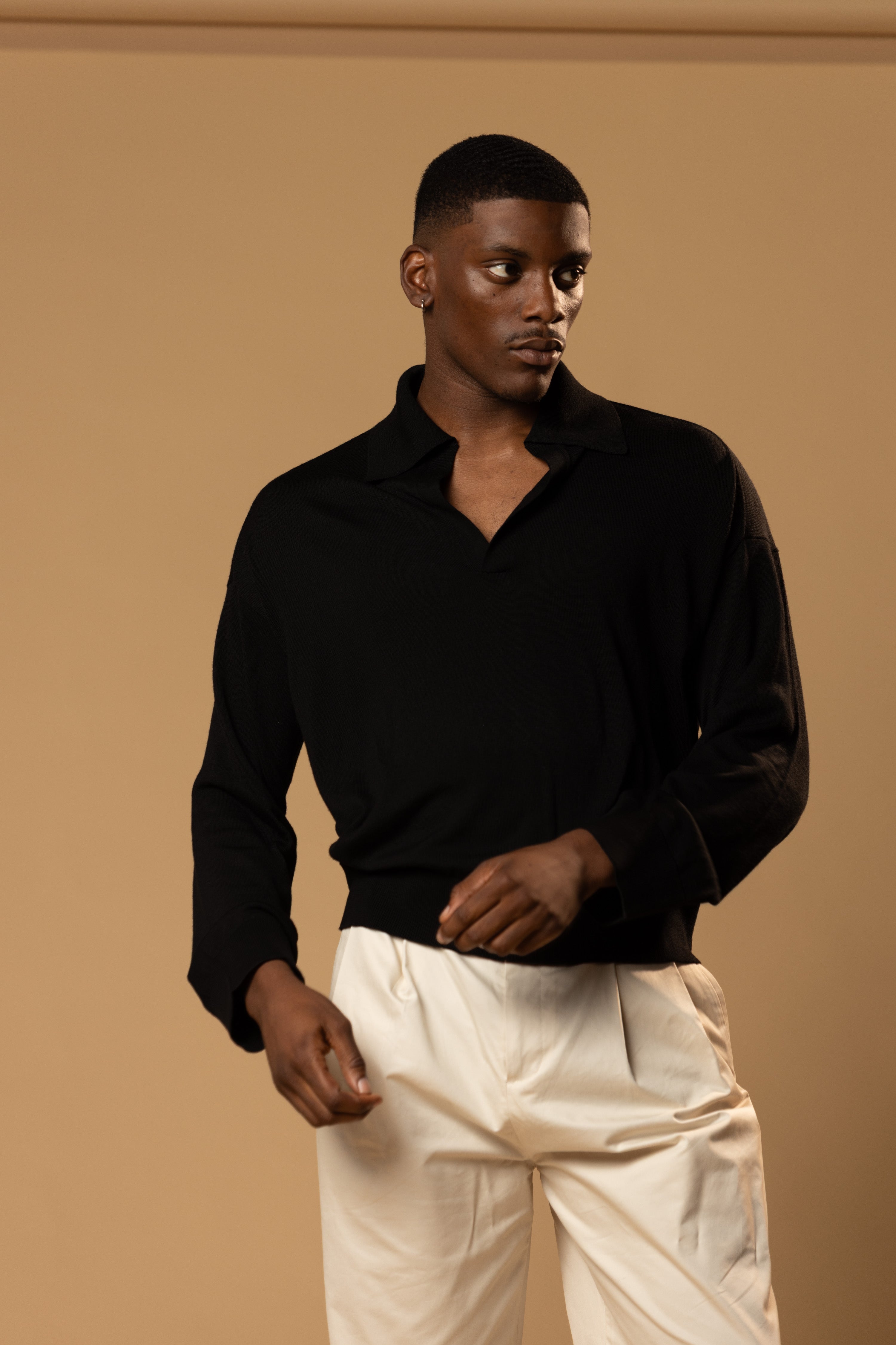 Sink Luxe Merino Wool Long Sleeve in Black