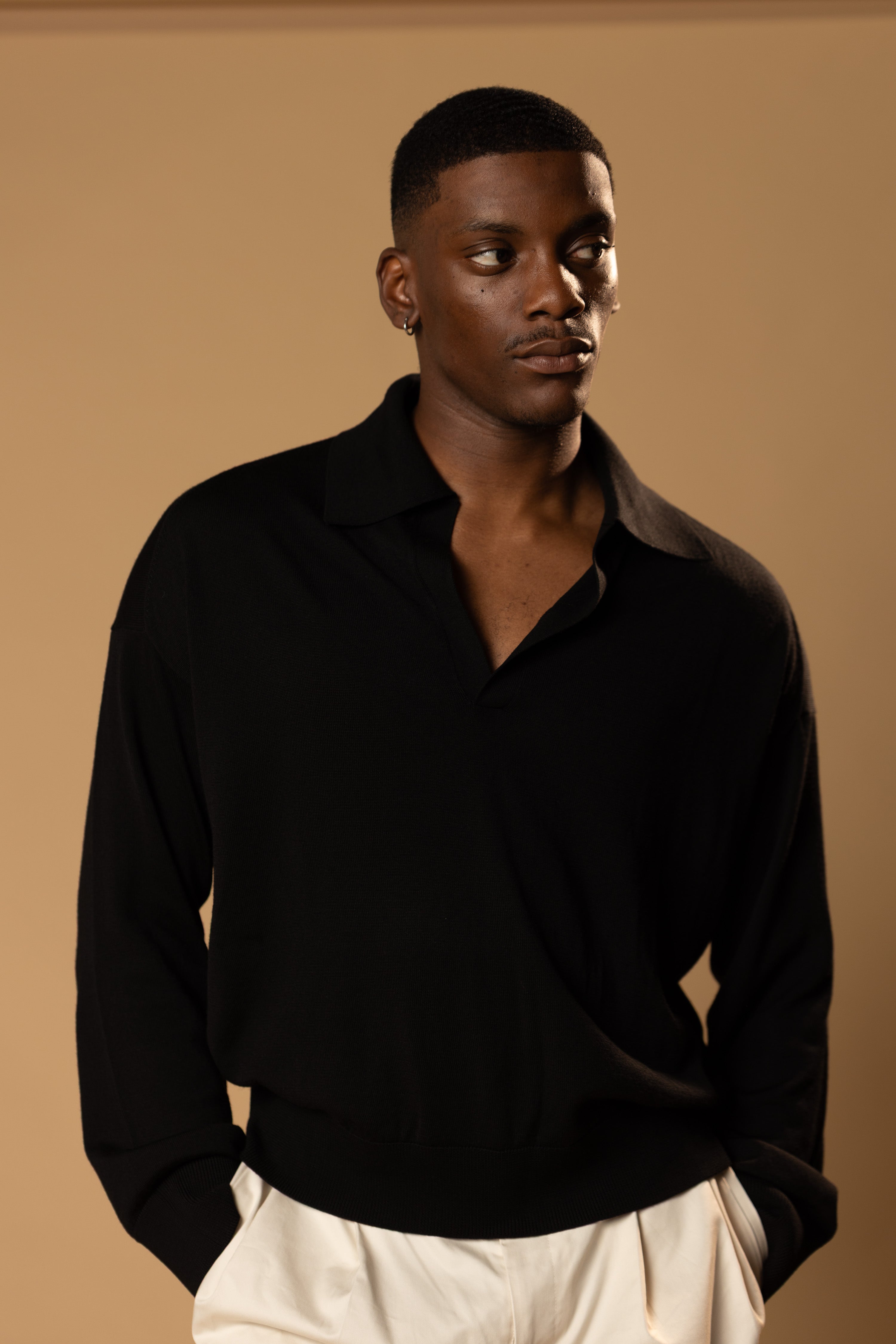 Sink Luxe Merino Wool Long Sleeve in Black