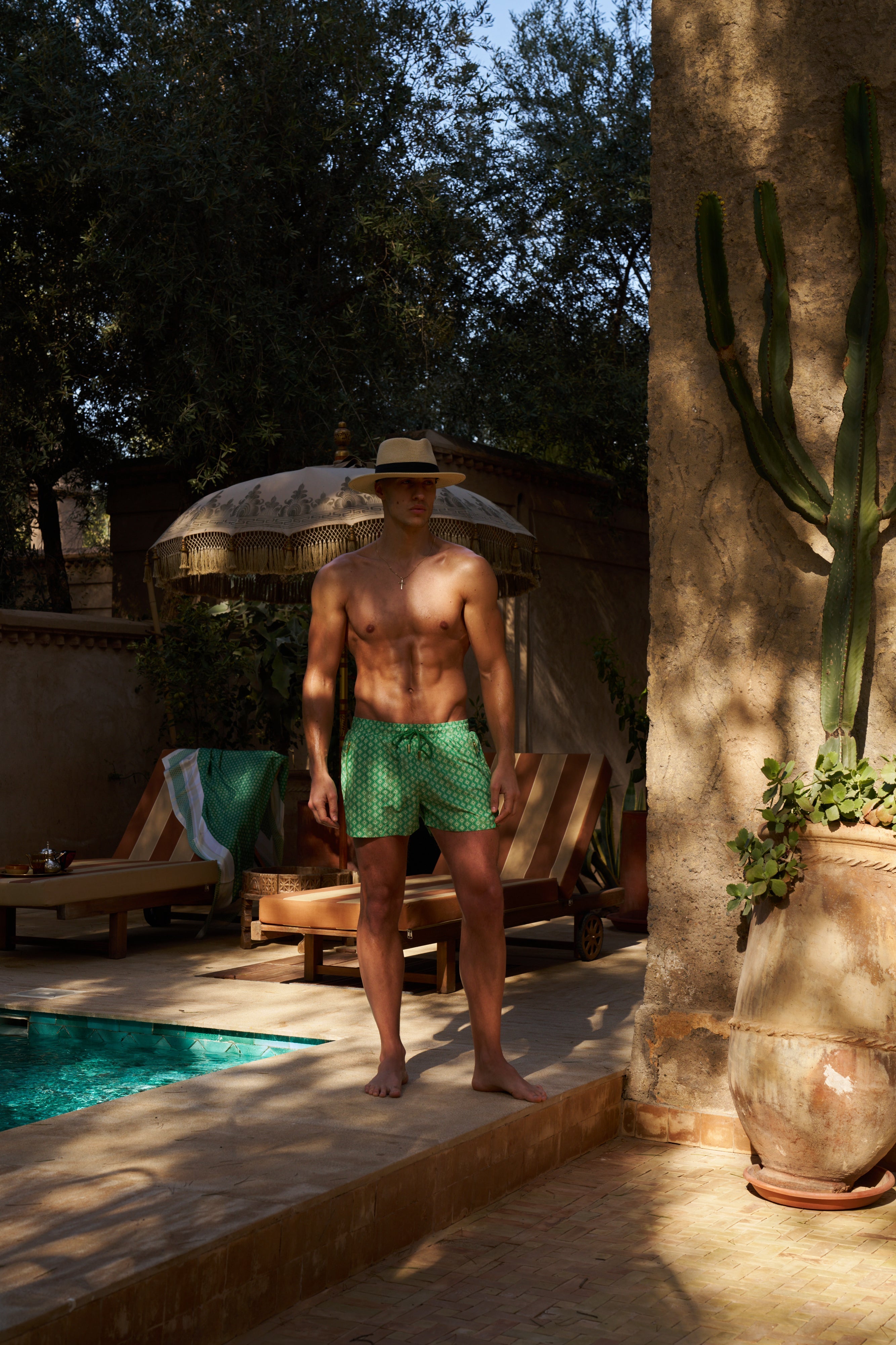 Sink Signature Palm Green Meridian Swim Shorts