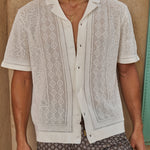 Sink Luxe Crochet Meridian Short Sleeve Shirt