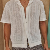 Sink Luxe Crochet Meridian Short Sleeve Shirt