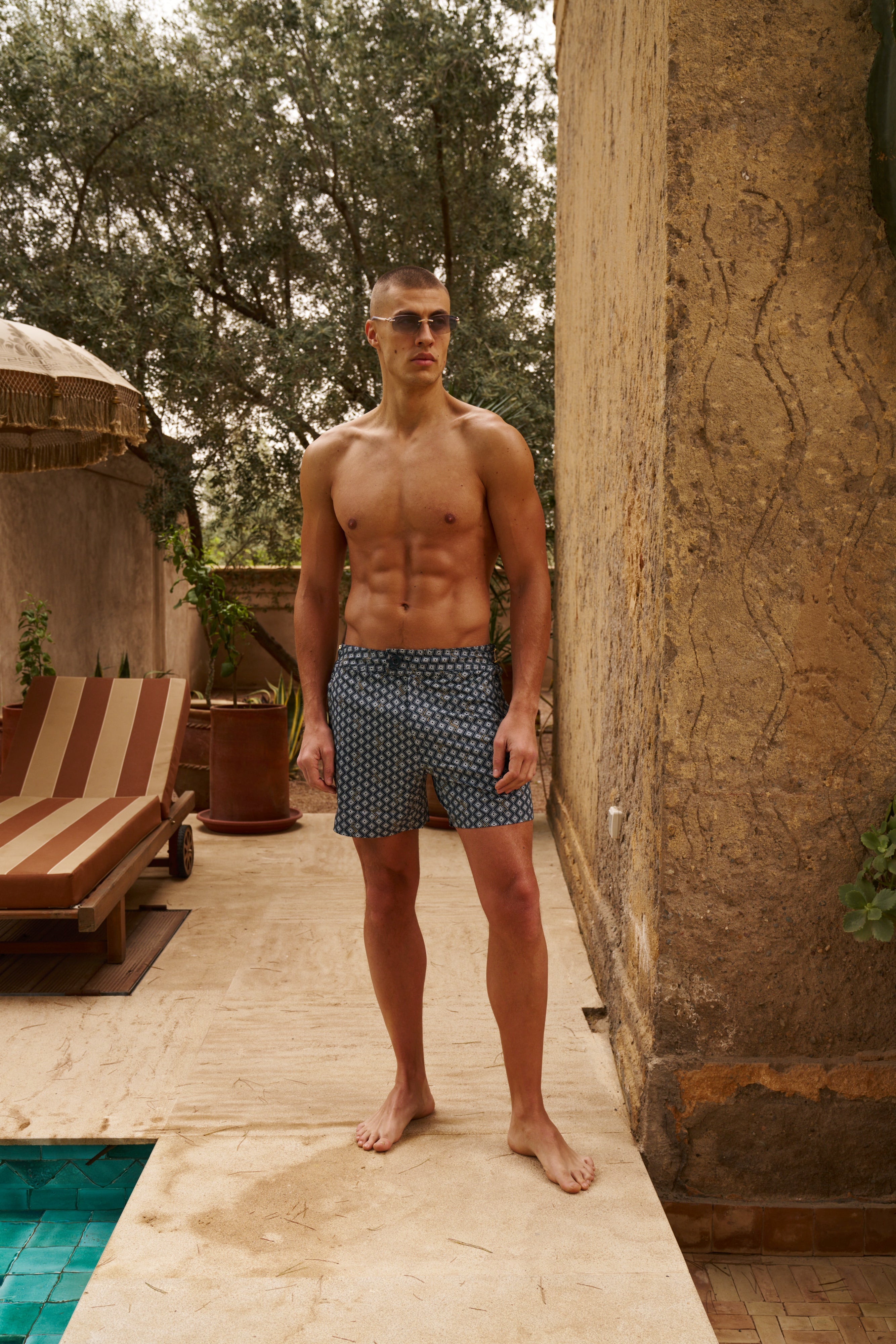 Sink Pinnacle Tailored Navy Meridian Swim Shorts