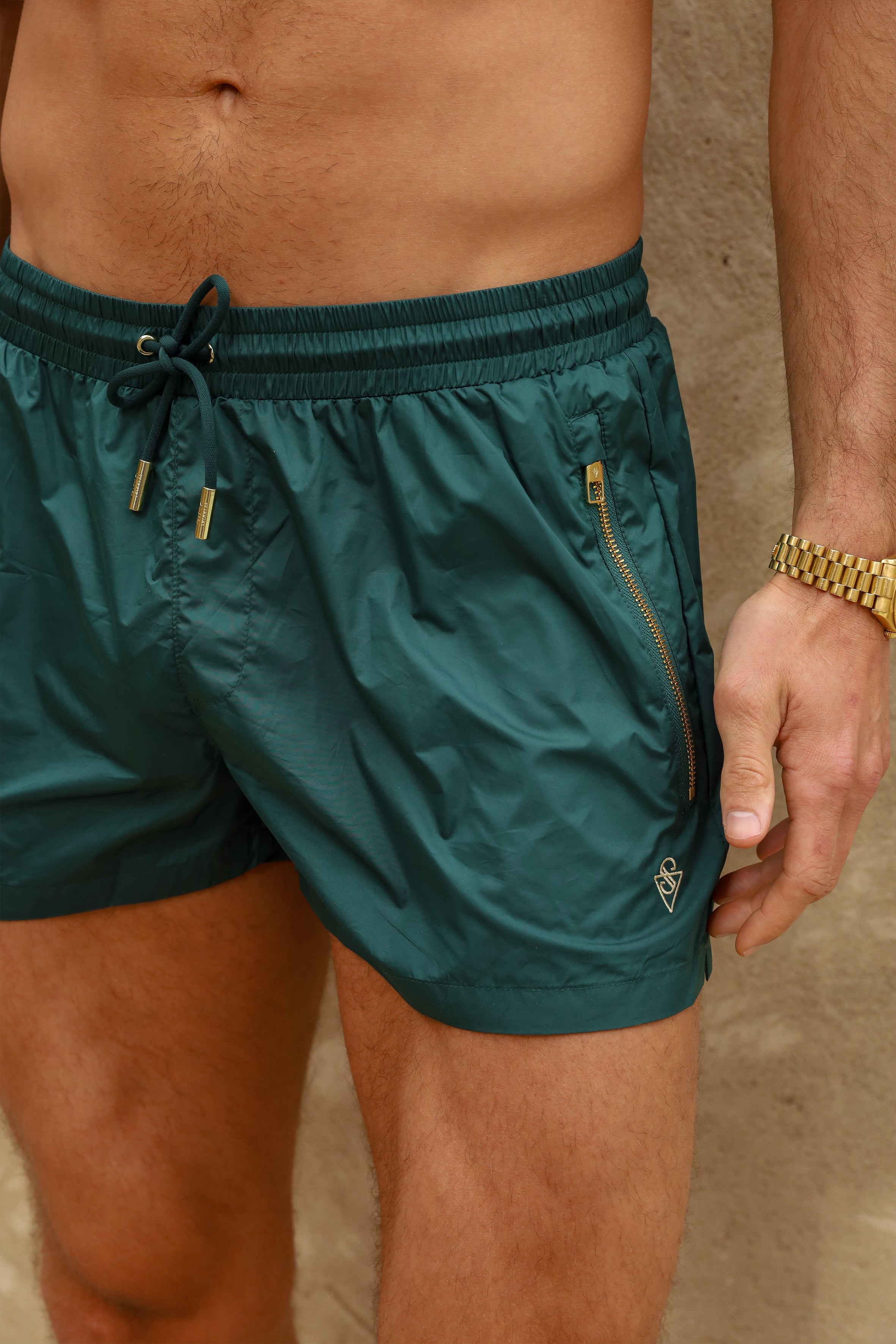 Sink Signature Pine Green Swim Shorts
