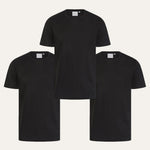 Sink Luxe Mercerised Black Pack of 3 Tees