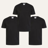 Sink Luxe Mercerised Black Pack of 3 Tees