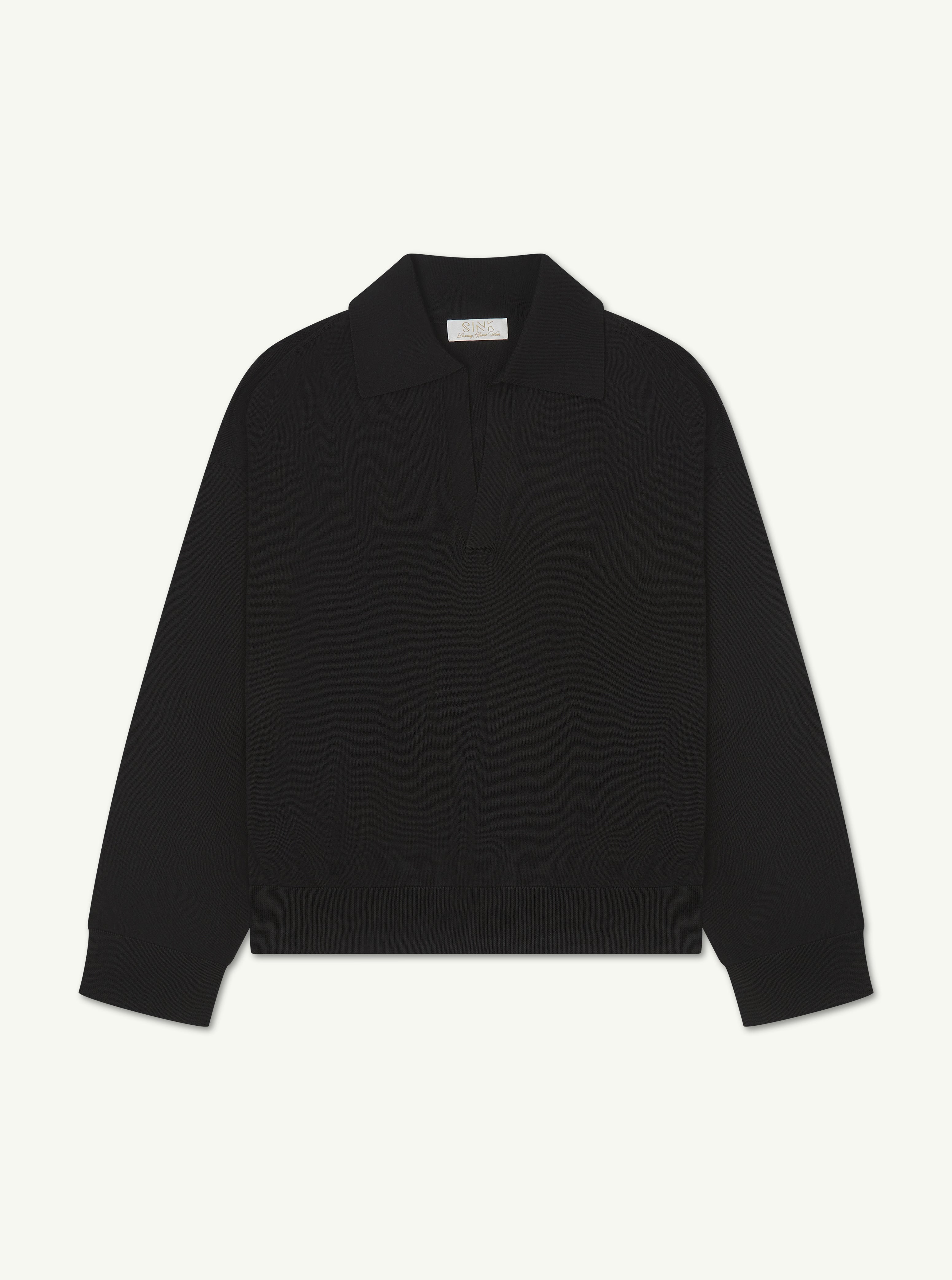 Sink Luxe Merino Wool Long Sleeve in Black