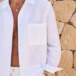 Sink Cabo Linen Shirt in White