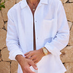 Sink Cabo Linen Shirt in White