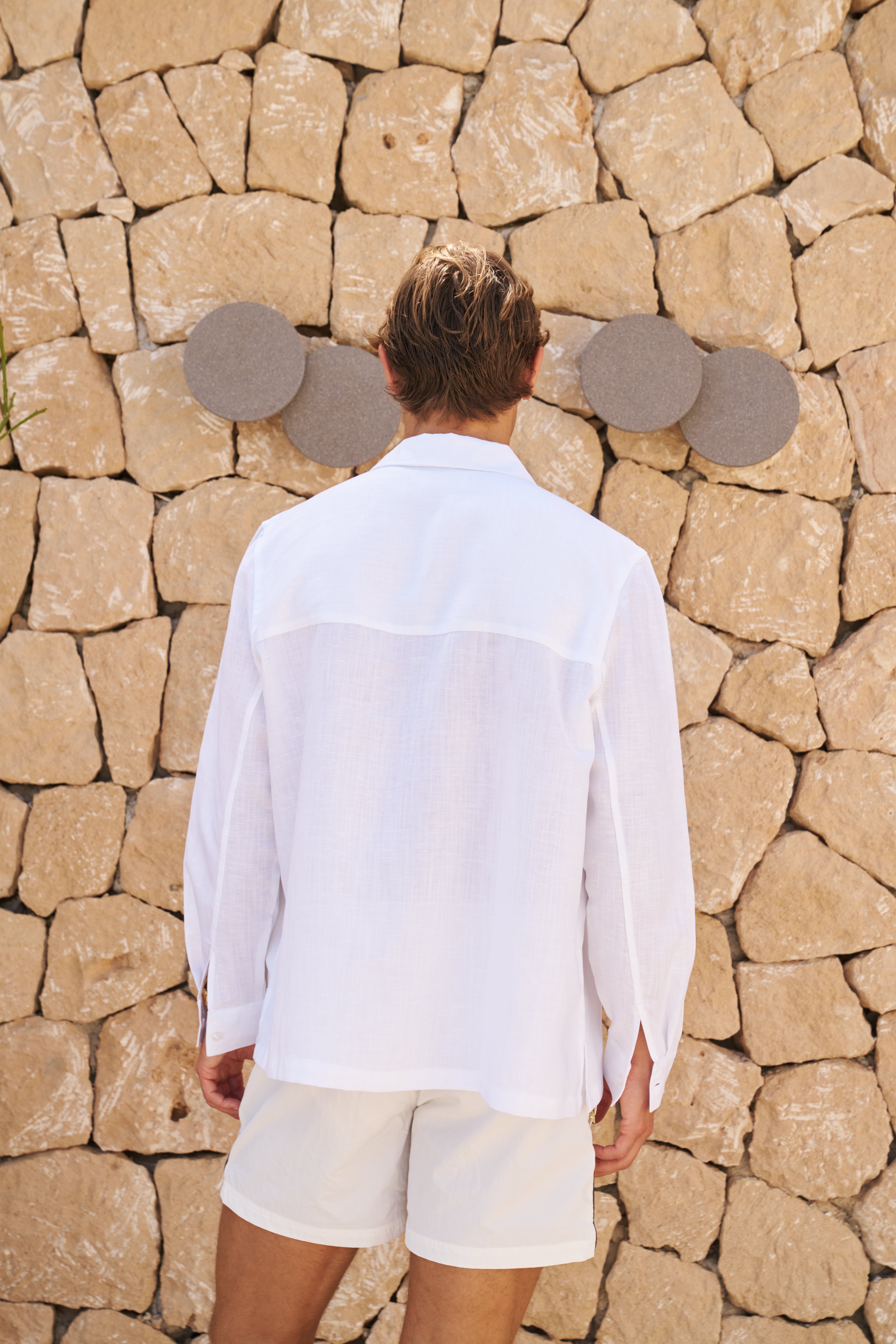 Sink Cabo Linen Shirt in White