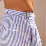 Sink Venice Cotton Short in Blue and White