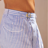 Sink Venice Cotton Short in Blue and White