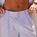 Sink Venice Cotton Short in Blue and White