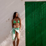 Sink Monaco Resort Bikini Bottoms in Palm Green Meridian