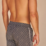 Sink The Benjamins Retro Swim Shorts in Black Meridian