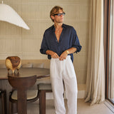 Sink Cabo Linen Pant in White