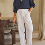 Sink Cabo Linen Pant in White