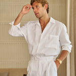 Sink Cabo Linen Shirt in White