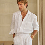 Sink Cabo Linen Shirt in White