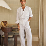 Sink Cabo Linen Shirt in White