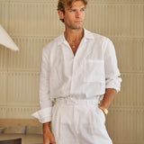 Sink Cabo Linen Shirt in White