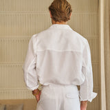 Sink Cabo Linen Shirt in White