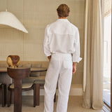 Sink Cabo Linen Shirt in White