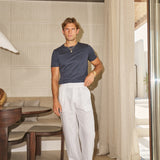 Sink Luxe Mercerised Cotton Tee in Navy