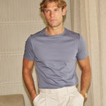 Sink Luxe Mercerised Cotton Tee in Slate