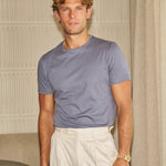 Sink Luxe Mercerised Cotton Tee in Slate