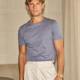 Sink Luxe Mercerised Cotton Tee in Slate