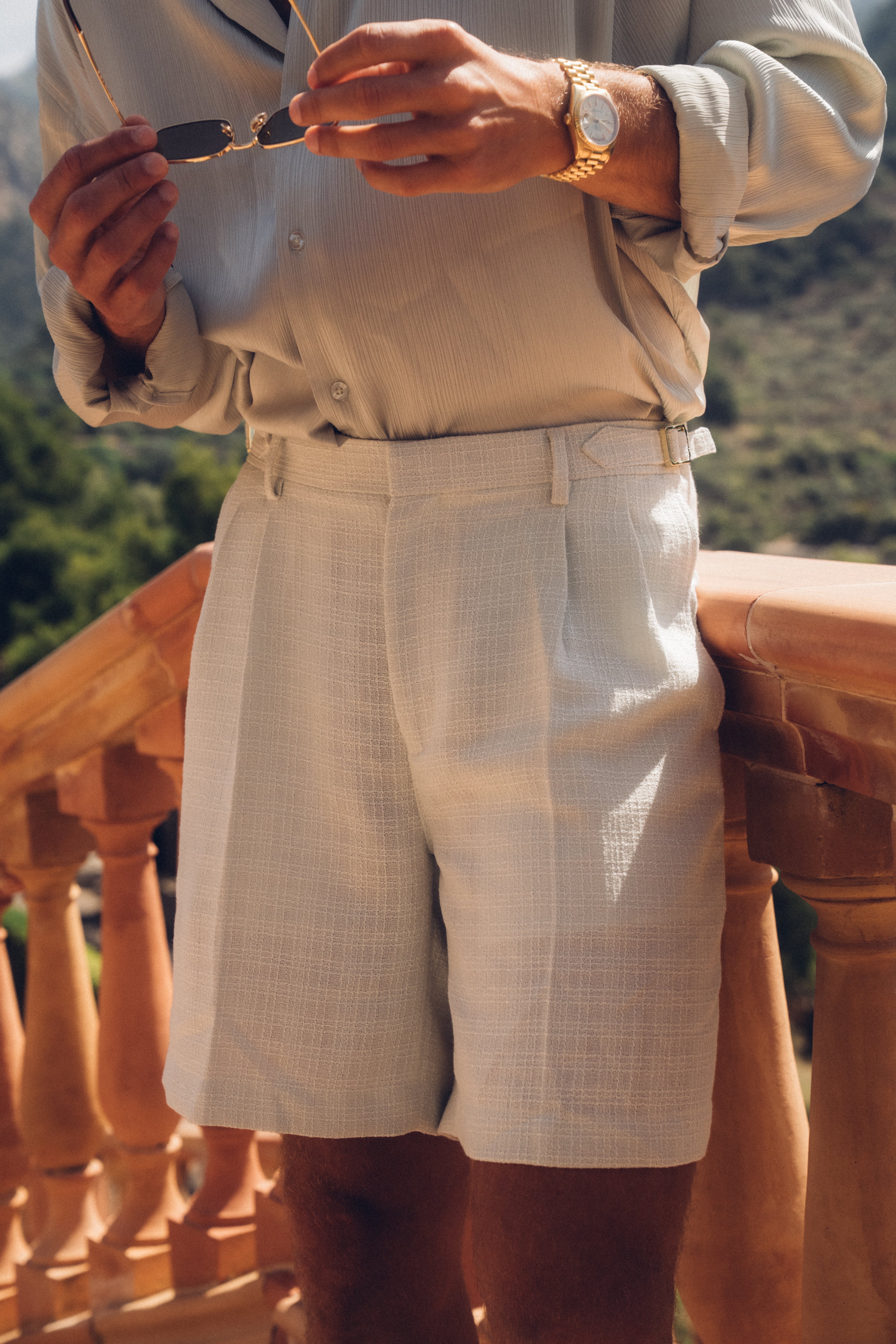 Sink Mallorca Tailored Short in Baby Blue and Mint