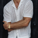 Sink Luxe Crochet Meridian Short Sleeve Shirt