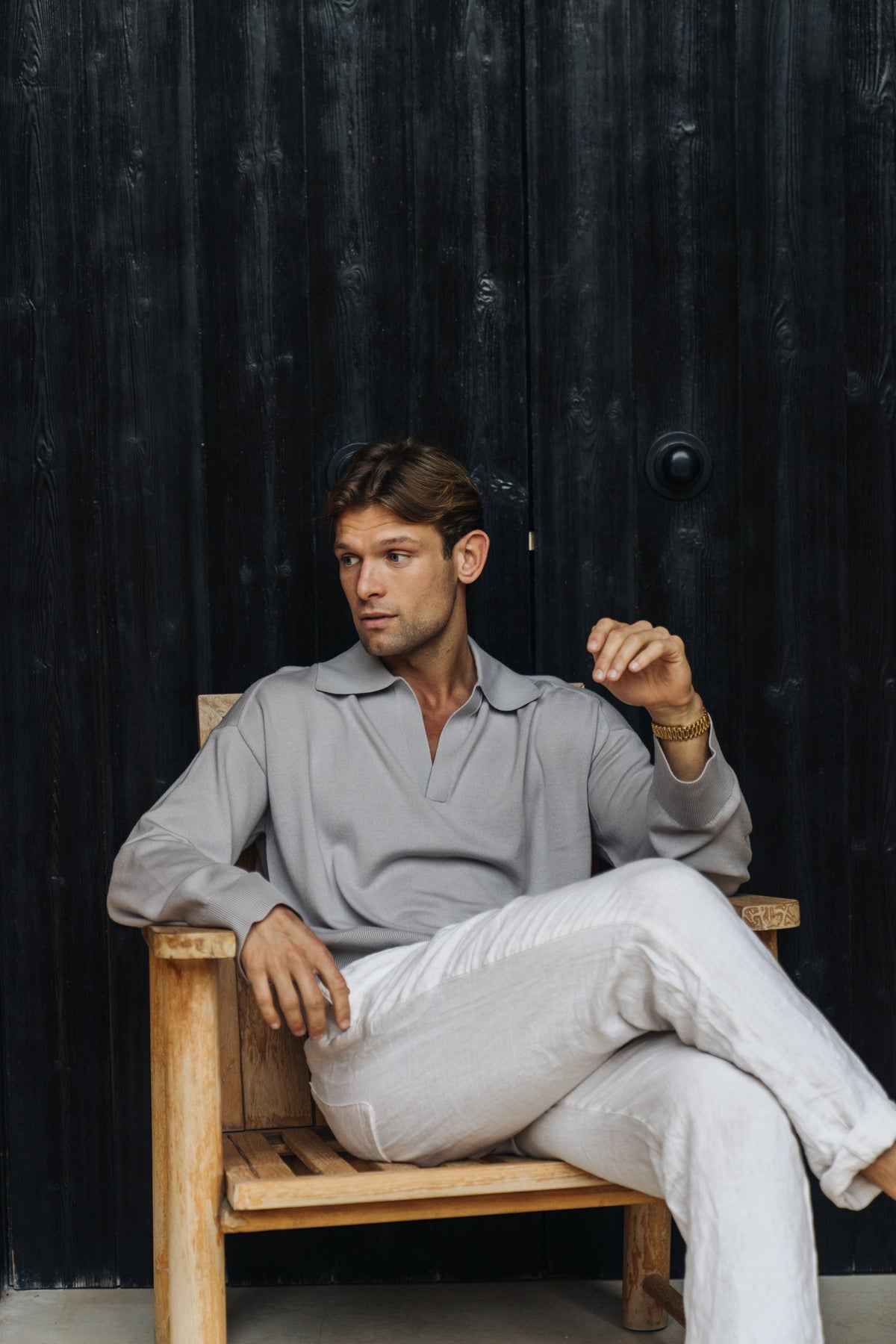 Sink Luxe Merino Wool Long Sleeve in Grey