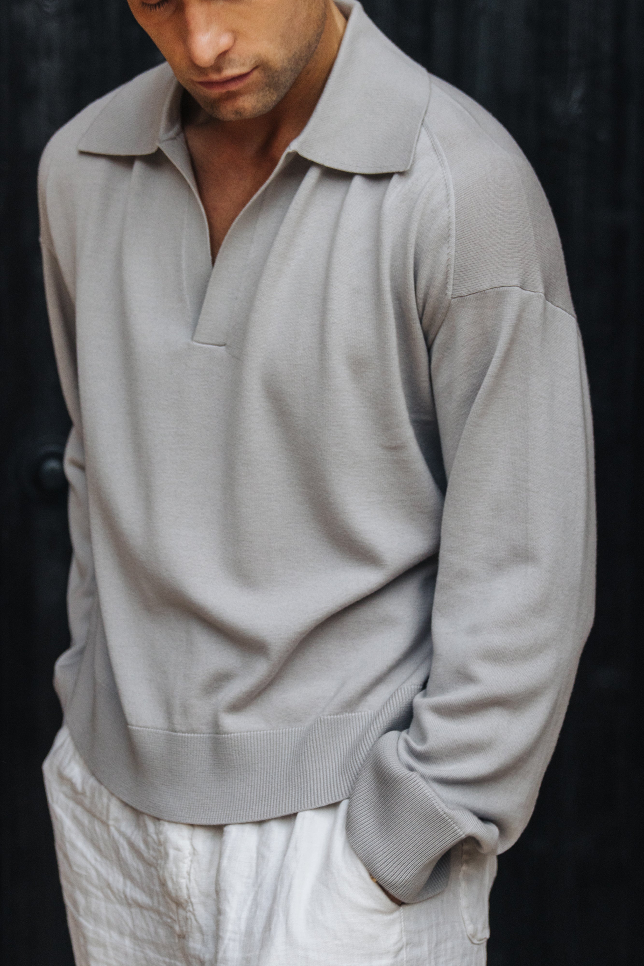 Sink Luxe Merino Wool Long Sleeve in Grey