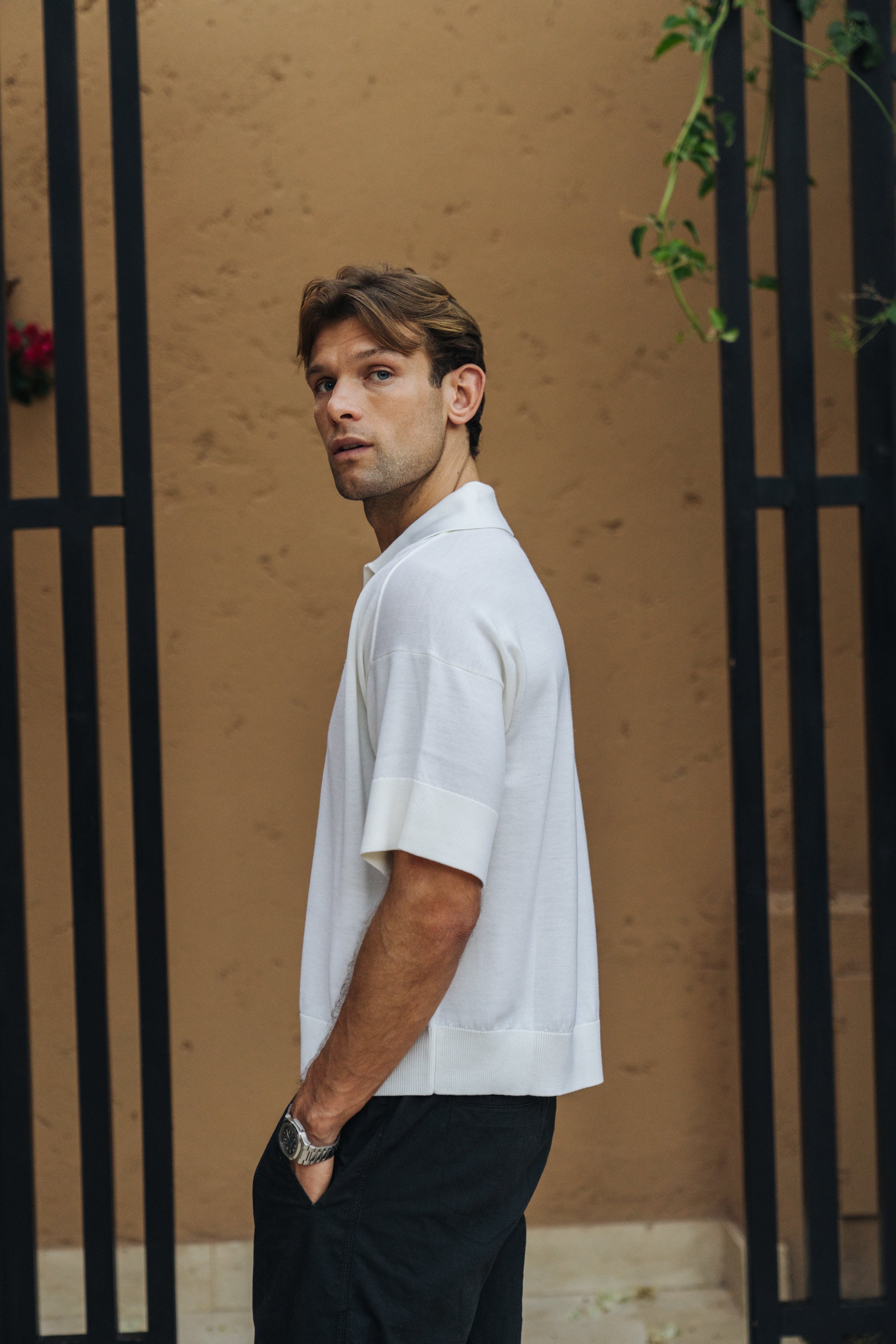 Sink Luxe Merino Wool Short Sleeve in Cream