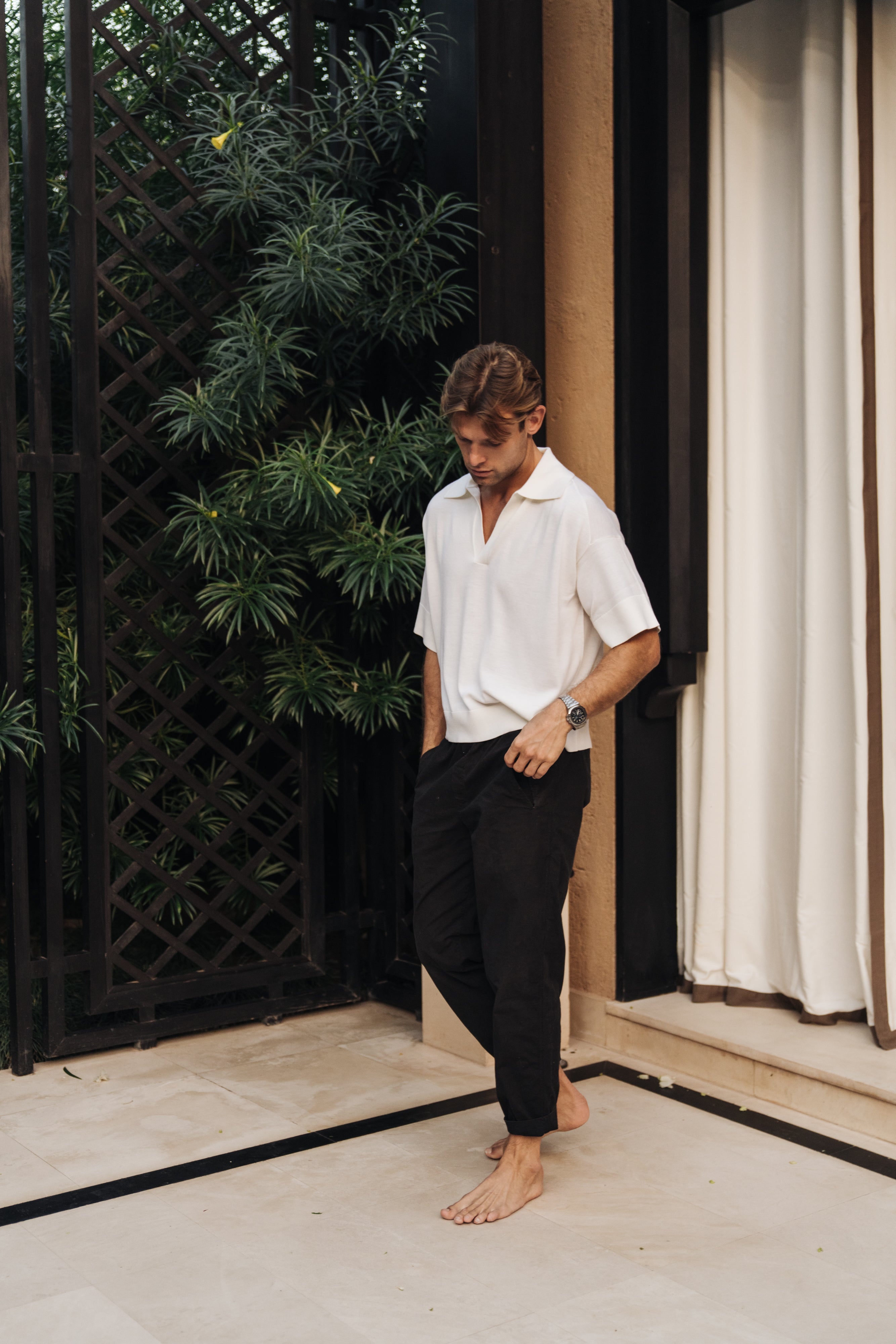 Sink Luxe Merino Wool Short Sleeve in Cream