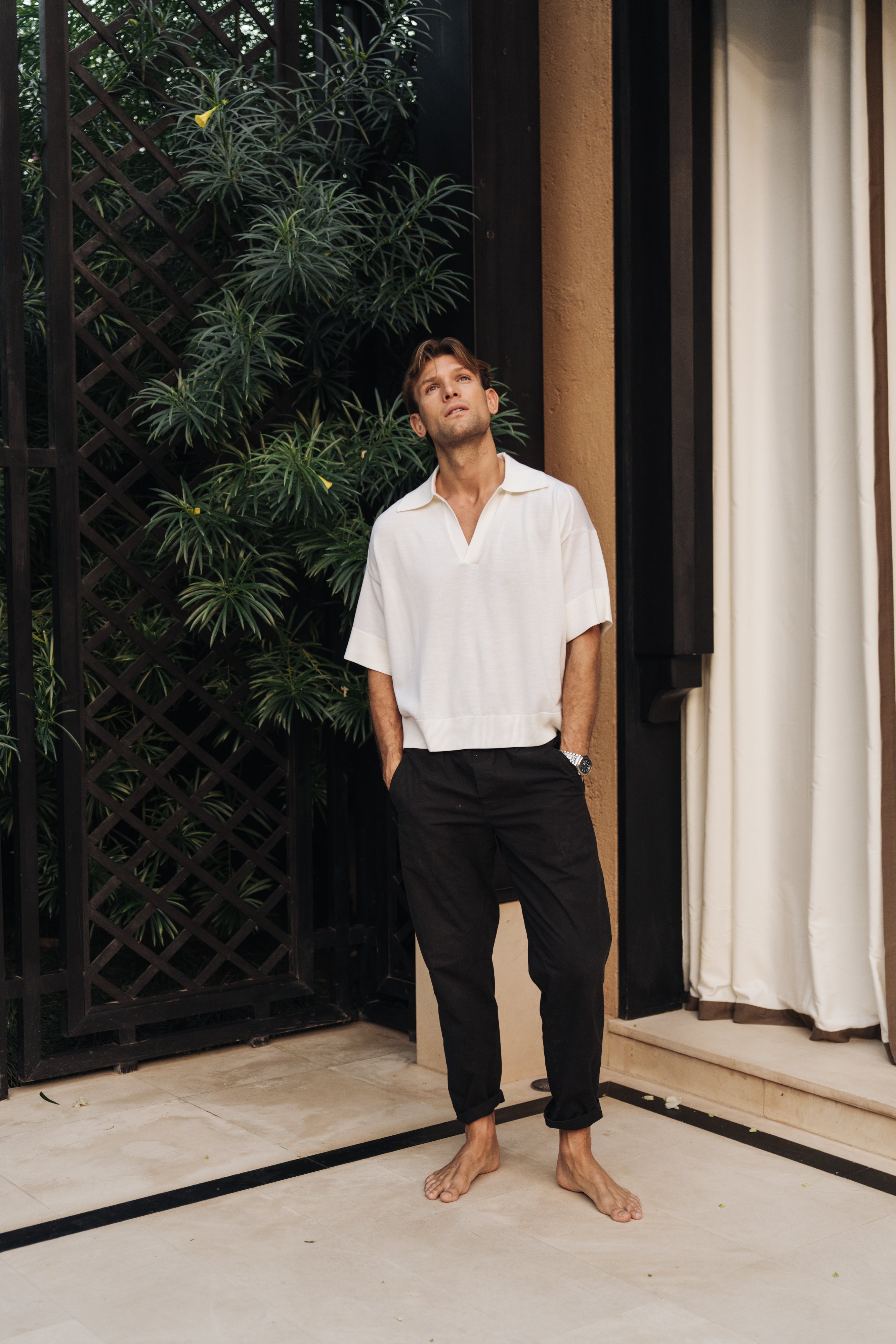 Sink Luxe Merino Wool Short Sleeve in Cream