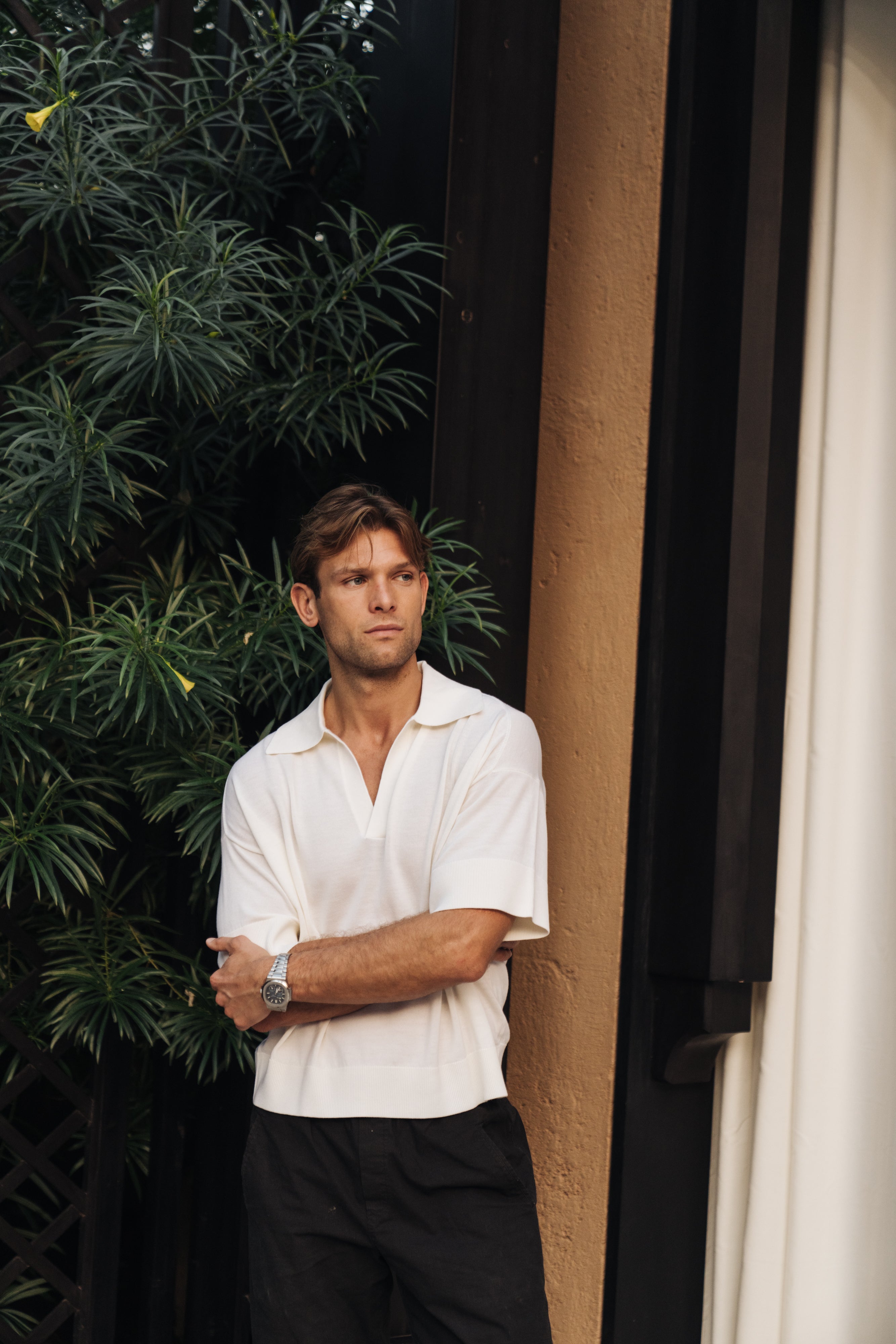 Sink Luxe Merino Wool Short Sleeve in Cream