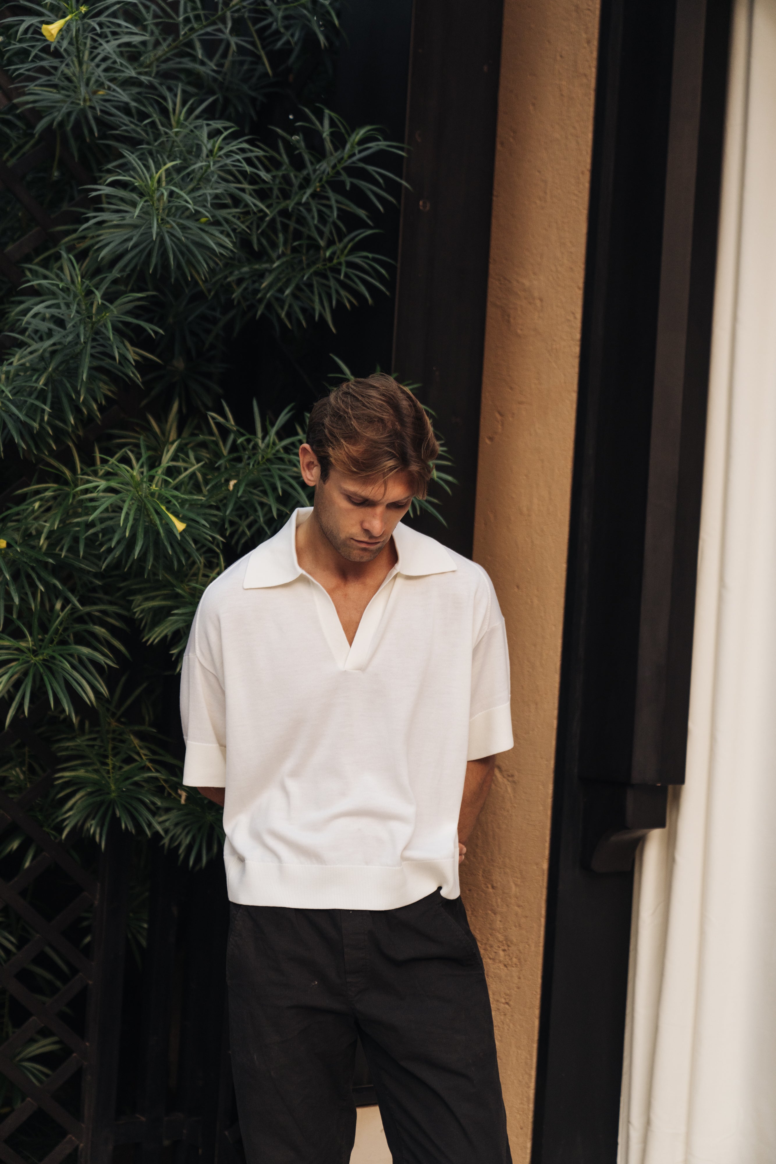 Sink Luxe Merino Wool Short Sleeve in Cream