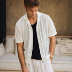 Sink Luxe Crochet Meridian Short Sleeve Shirt