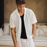 Sink Luxe Crochet Meridian Short Sleeve Shirt