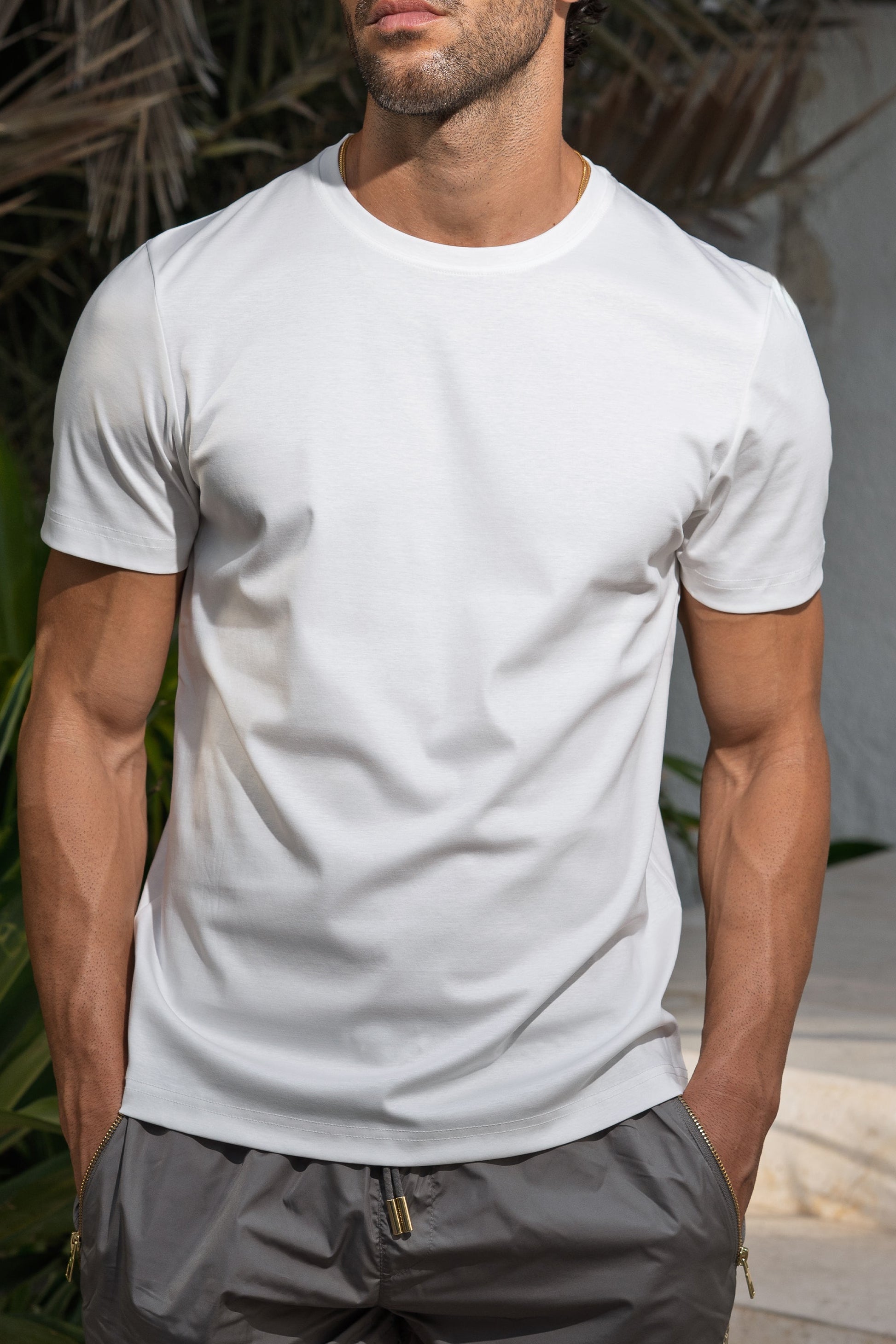Sink Luxe Mercerised Cotton Tee in White