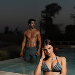 Sink Monaco Resort Bikini Top in Navy Meridian
