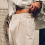 Sink Flow Satin Shirt in Mint