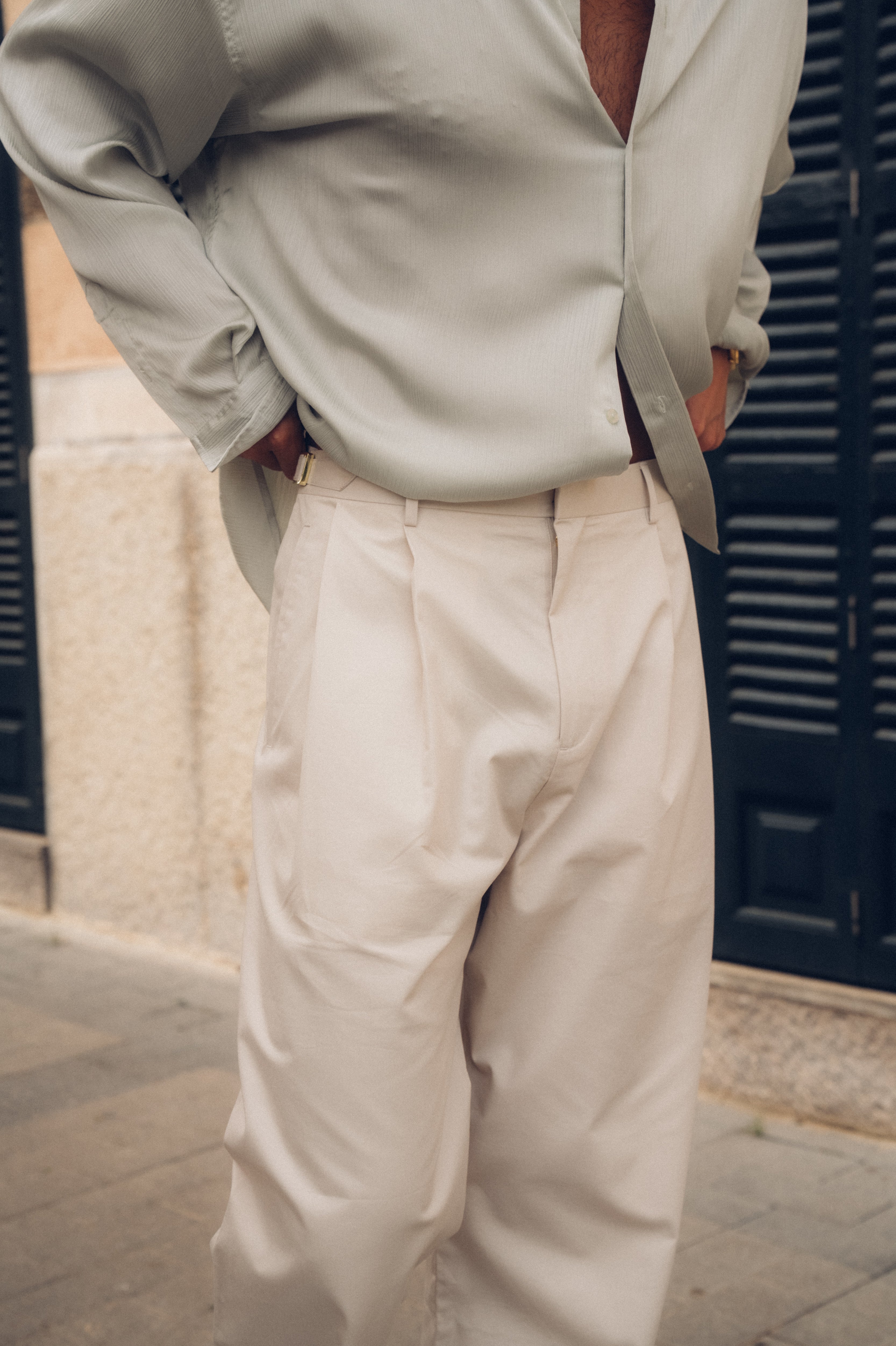 Sink Tailored Loose Pant in Cream