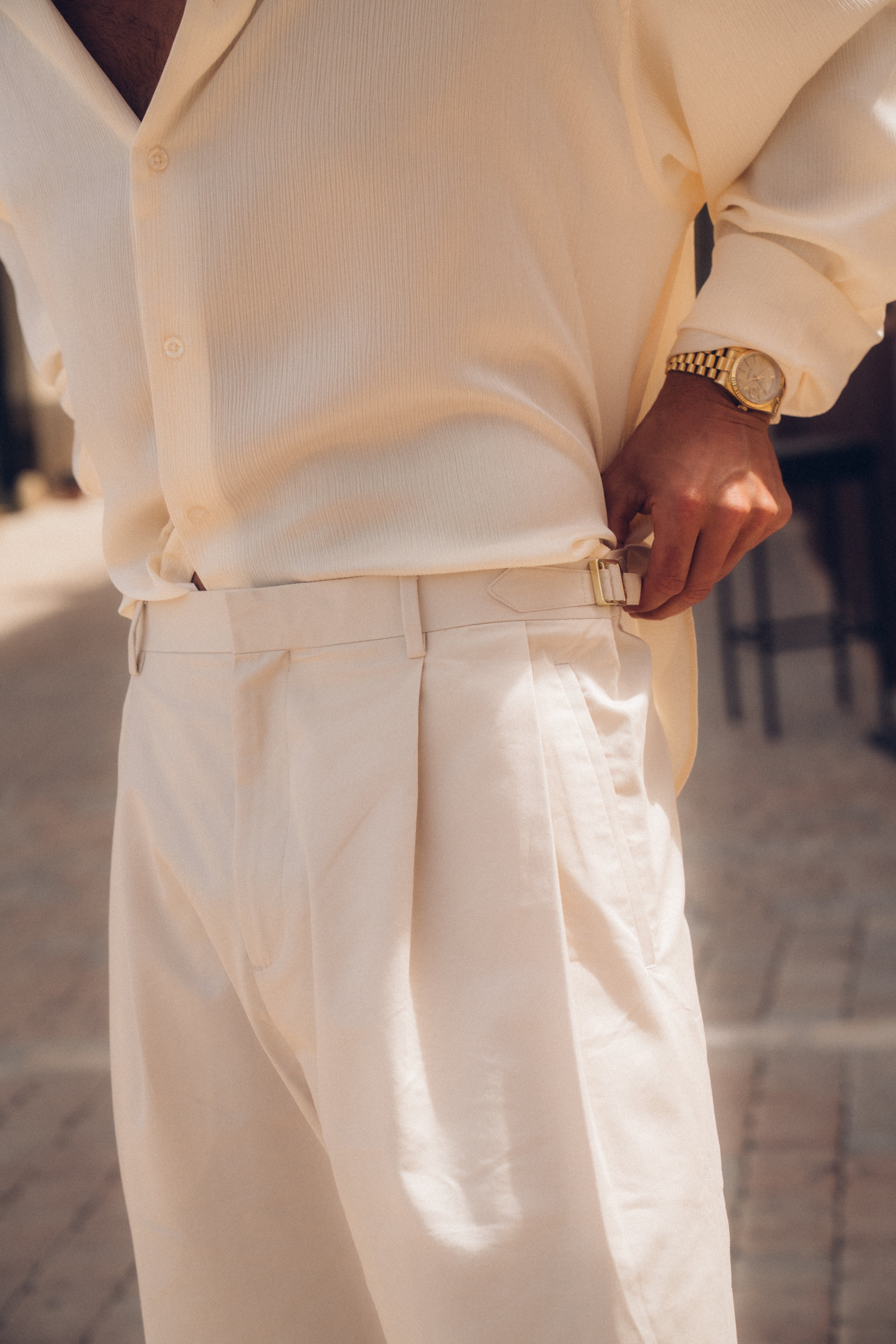 Sink Tailored Loose Pant in Cream