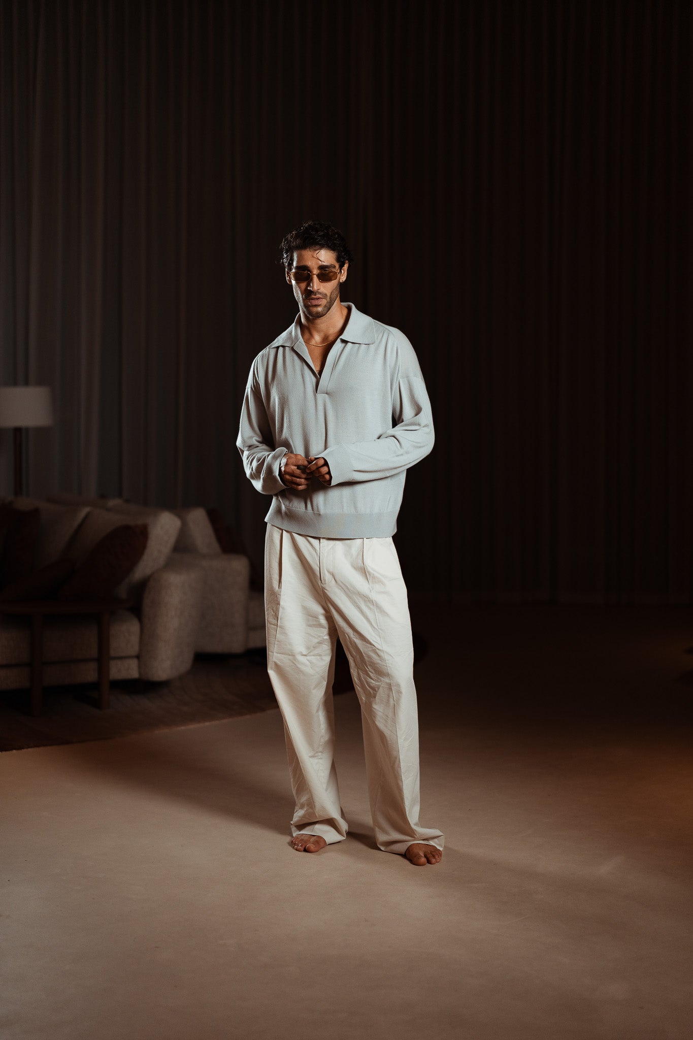 Sink Luxe Merino Wool Long Sleeve in Grey