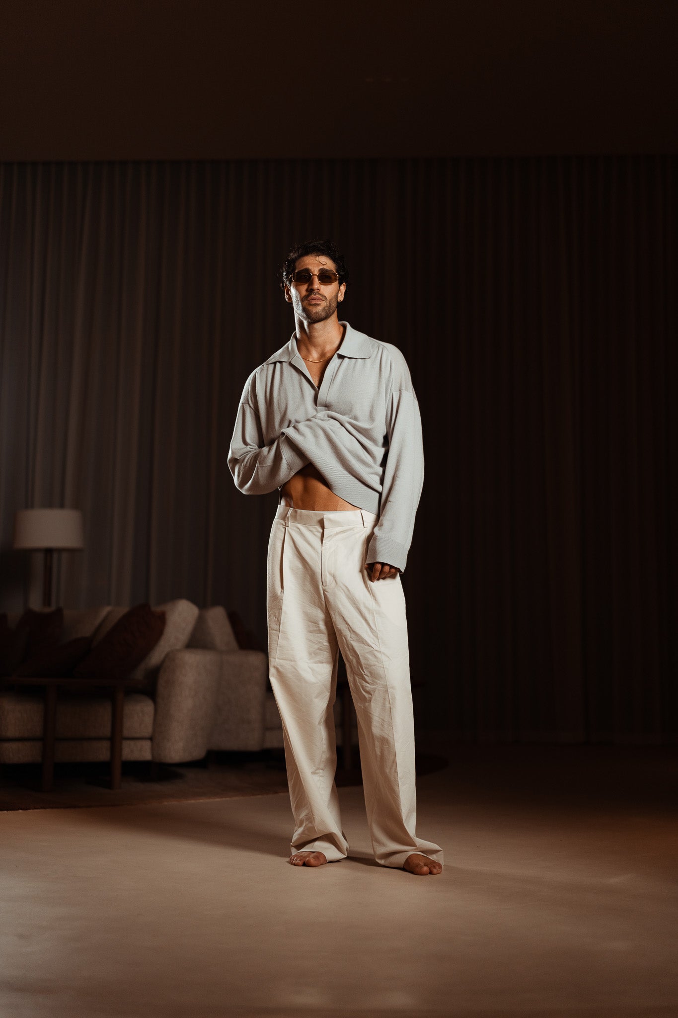 Sink Luxe Merino Wool Long Sleeve in Grey