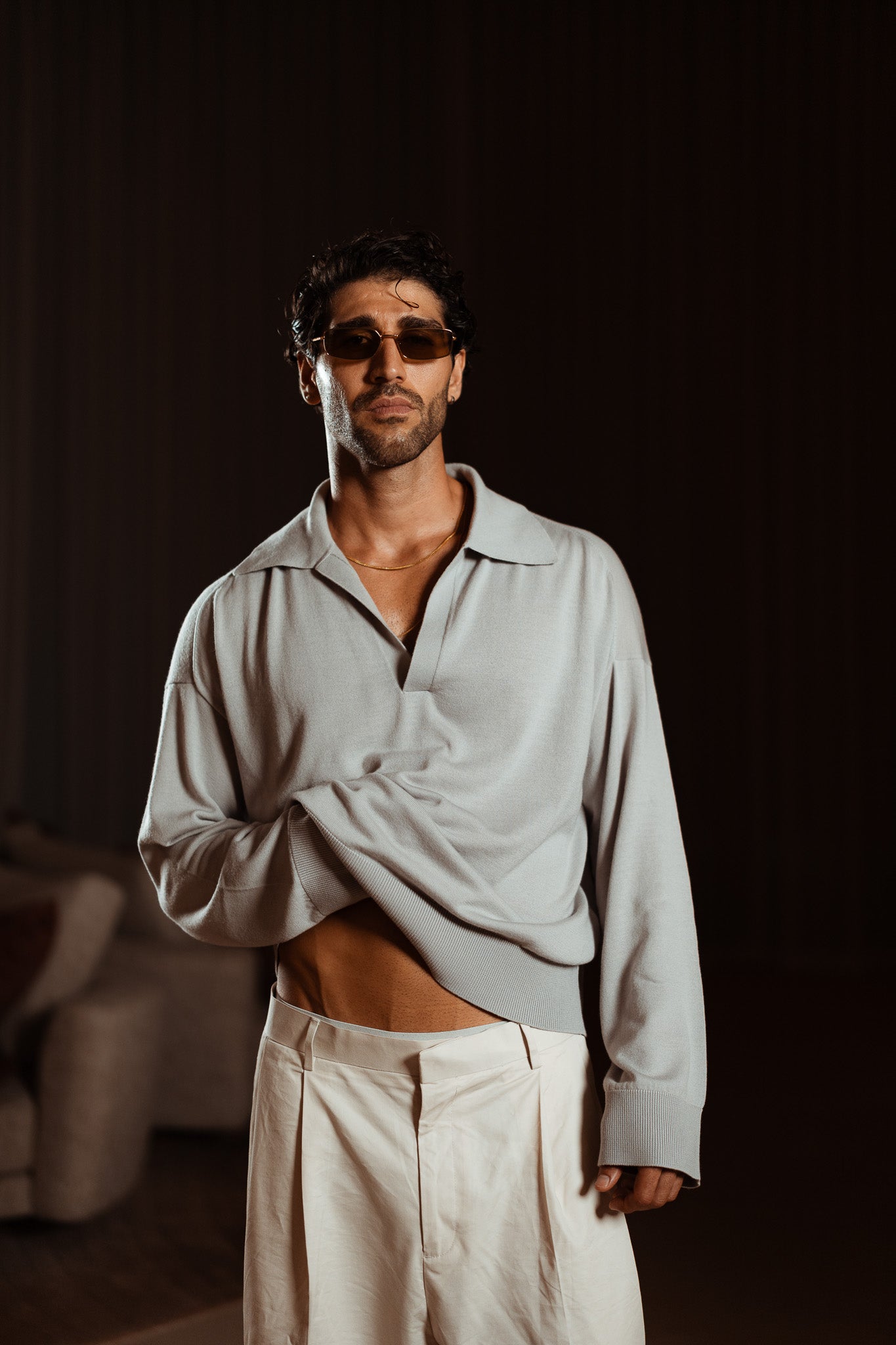 Sink Luxe Merino Wool Long Sleeve in Grey